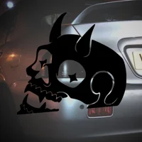 Skull Peeking Sticker