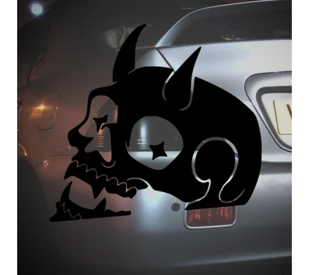 Skull Peeking Sticker