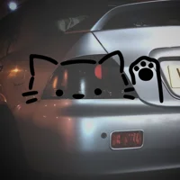 Peeking Cat Paw Sticker