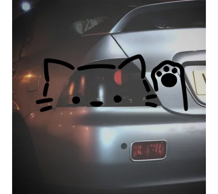 Peeking Cat Paw Sticker