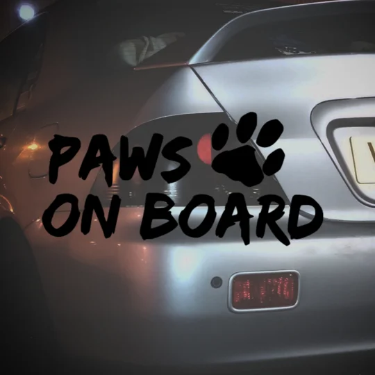 Paws On Board Sticker