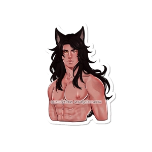 large alpha wolf sticker