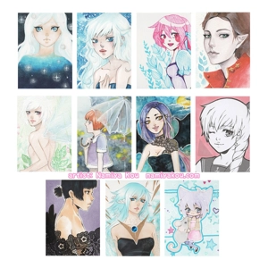 ACEO originals - Girls