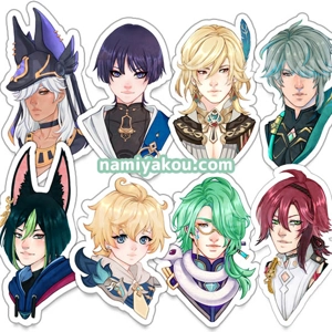 Genshin boy charms (handmade)