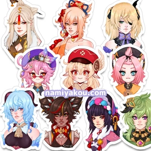 Genshin girl charms (handmade)