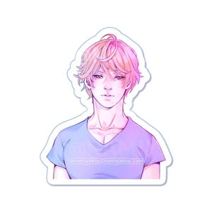 large 'pastel stars' sticker