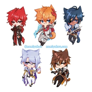 genshin chibi charms