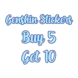 genshin stickers - buy 5 get 10