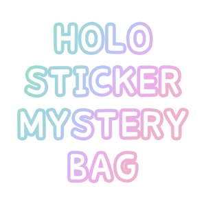 holo sticker mystery bag