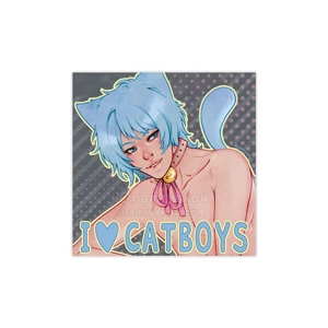 i love catboys sticker