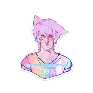 gay catboy sticker