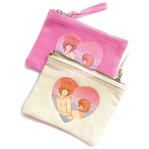 mini zipper bag 'miki heart'