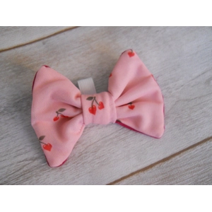 CHERRY HEARTS DOG BOW TIE FOR MEDIUM SIZE DOGS,