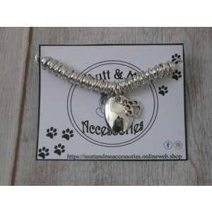 Stretch Bracelet With Paw Charm