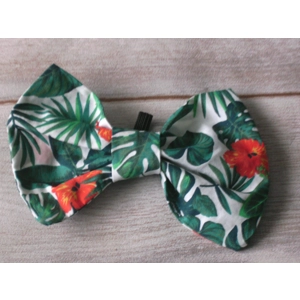 HANDMADE  TROPICAL DOG BOW TIE