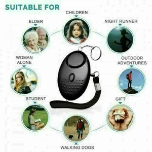 140db Personal Protection Alarm - White