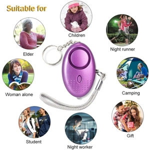140db Personal Protection Alarm - Pink