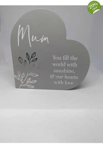 Moments Heart mantel plaque Mum