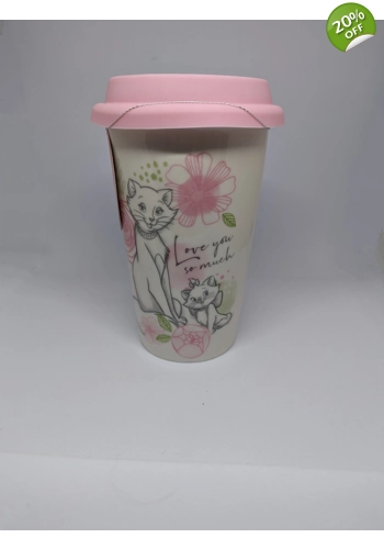 Disney Marie ceramic travel cup with lid