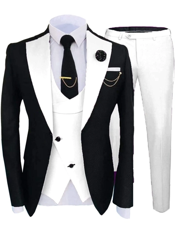 White & black Taxedo