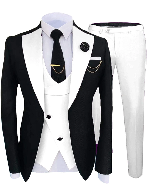 White & black Taxedo