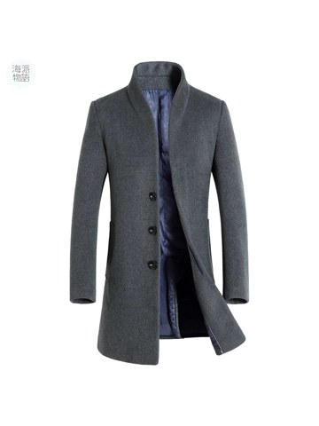 Men's long trench coat