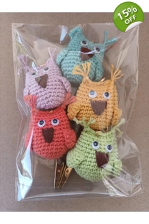 Handmade Mini Owls pack..