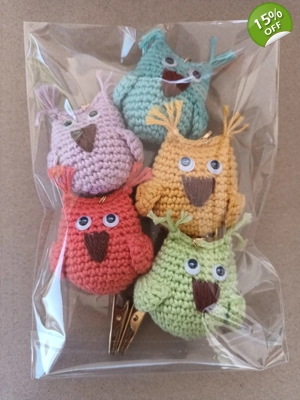 Handmade Mini Owls pack..