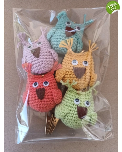 Handmade Mini Owls pack of 5 Handmade Mini Owls pack of 5