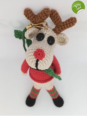 Handmade Reindeer Ornam..