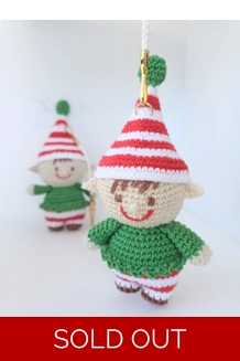 Handmade Little Elf Orn..