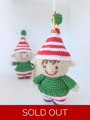 Handmade Little Elf Orn..