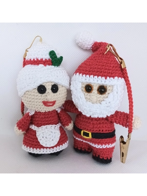 Handmade Mr & Mrs Claus