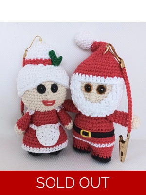 Handmade Mr & Mrs Claus