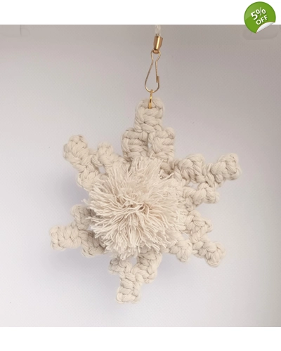Handmade Macrame Snowflake