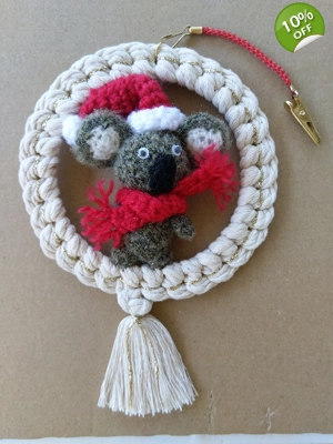 Handmade macrame wreath..