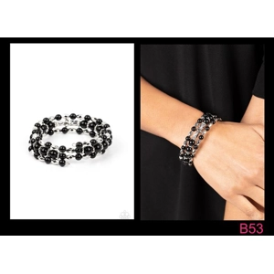 B139 - Colorfully Coiled - Black