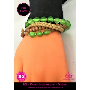 B2 - Down HOMESPUN - Green