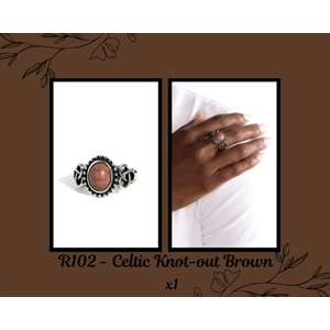 R102 Celtic Knot-out Brown
