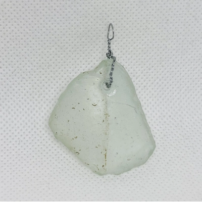 Clear Sea Glass Pendant