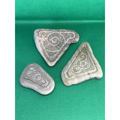 Set of carved stones.