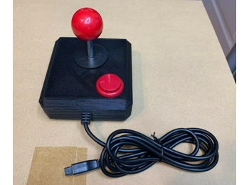 Atari 2600/7800 Commodore 64 Competition Pro shaped 3D Printed Joystick Sanwa clone stick
