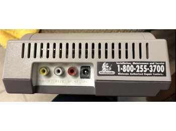 Nintendo NES-101 Top Loader w/ 3D Printed Back Pane Composite AV LED and recap service