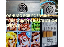 PC-Engine Duo Coregrafx Turbograf-16 THS7374 RGB Amp & power LED Installation service