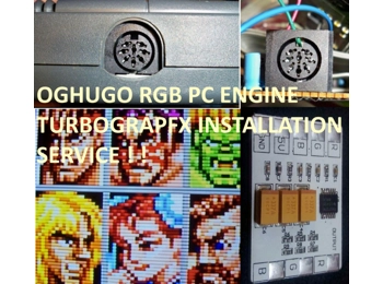 PC-Engine Duo Coregrafx Turbograf-16 THS7374 RGB Amp & power LED Installation service