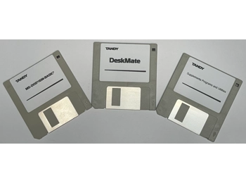 Tandy 1000 HX Boot system and Deskmate Disks / 3.5 Floppies