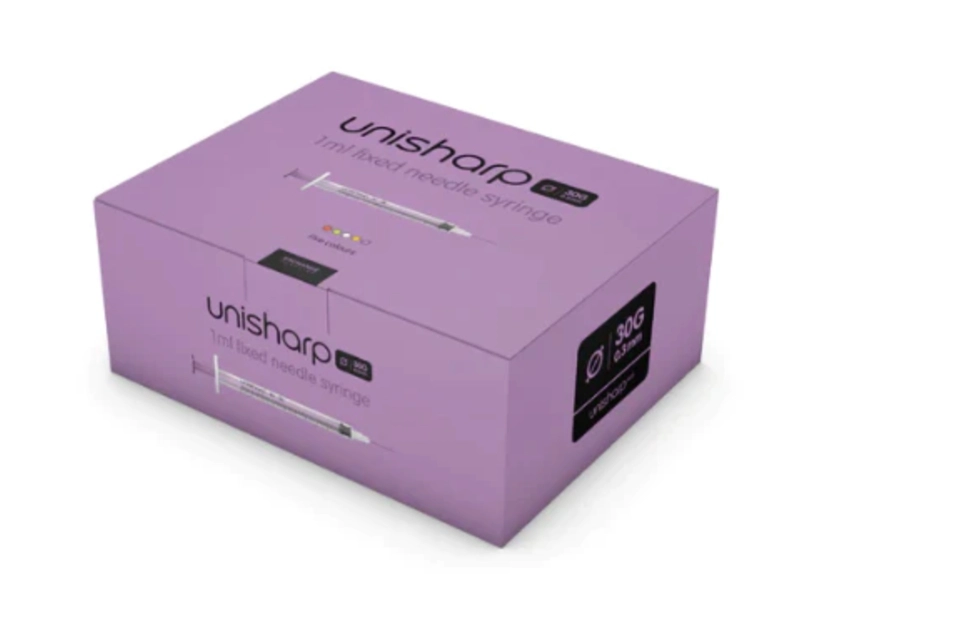 Unisharp 1ml Fixed 30G 0.5