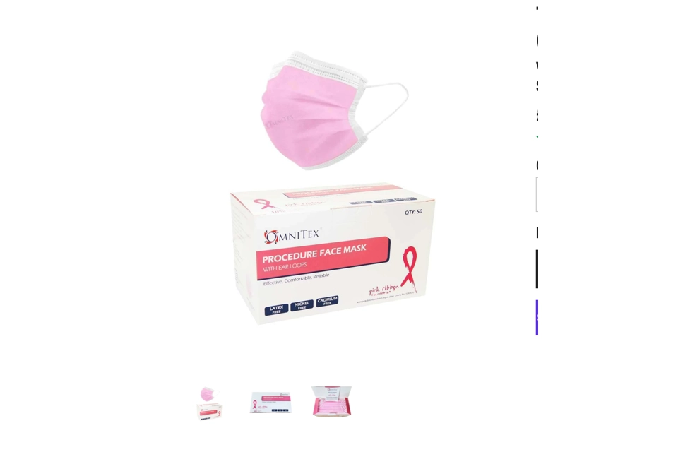 TYPE IIR SURGICAL FACE MASK X 50 (PINK)
