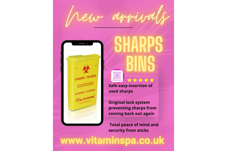 Yellow 1 Ltr Sharps Bin