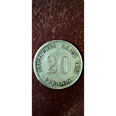 Seltene 20 Pfennig von 1876